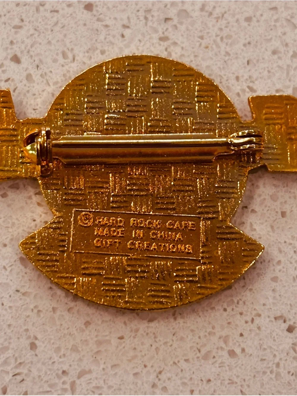 Hard Rock Cafe Las Vegas Pin and Pewter New York Skyline Brooch Set
